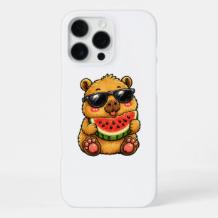 Cool Capybara Watermelon Summer iPhone 16 Pro Max Case