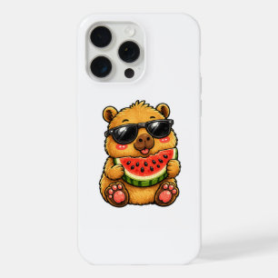 Cool Capybara Watermelon Summer iPhone 15 Pro Max Case