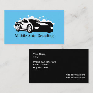Cool Car Detailing Business Cards