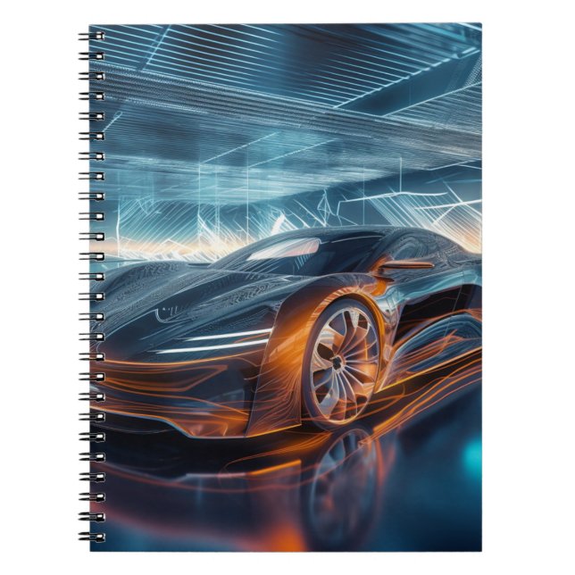 Cool Car notebook for school boy (Front)