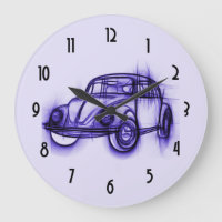 Cool Car Sketch in Purple