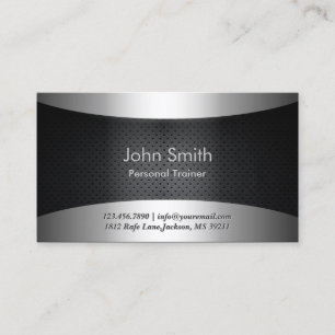 Cool Carbon Black Trainer Business Card