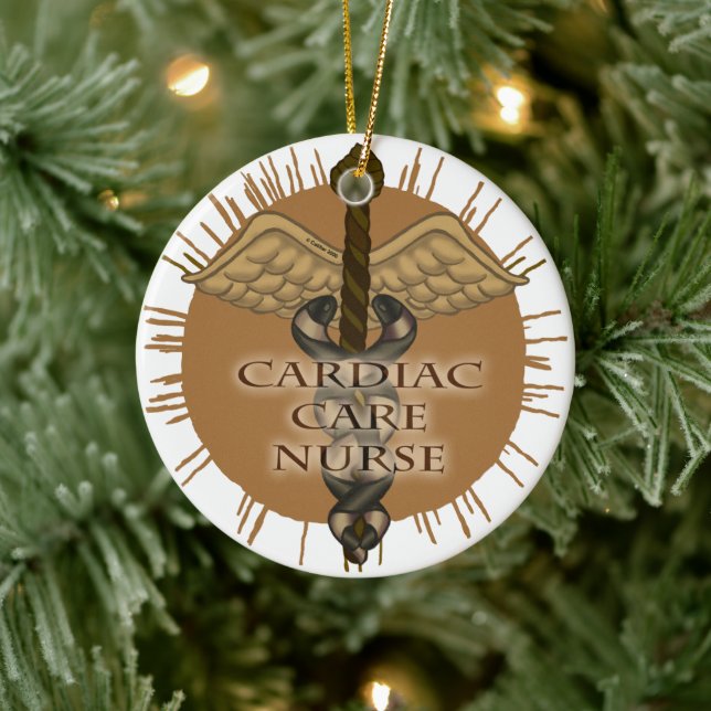 Cool Cardiac Nurse Caduceus ornament (Tree)