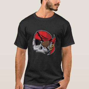 Cool Caribbean Pirates Skull Graphic Designs T-Shirt