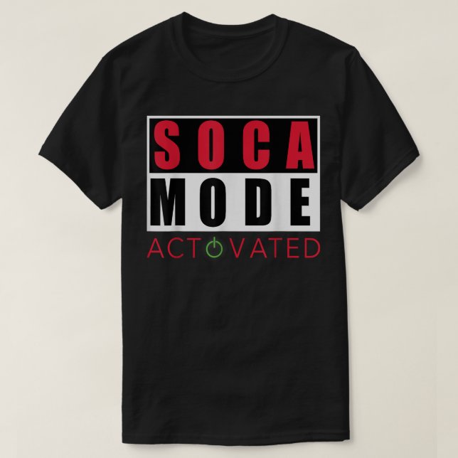 Cool Carnival Soca Mode Activated  T-Shirt (Design Front)