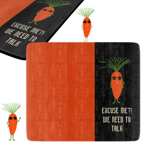 Cool Carrot Collection Cutting Board