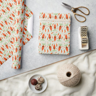 Cool Carrot Collection Sage green Wrapping Paper