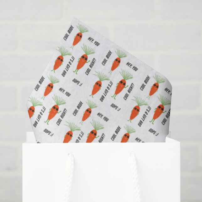 Cool Carrot Collection Tissue Paper (Gift Bag)