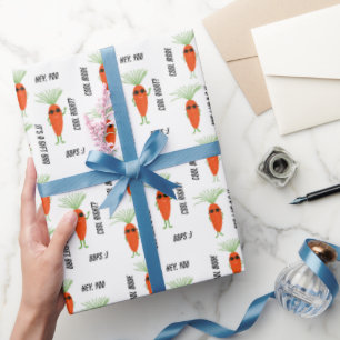 Cool Carrot Collection Wrapping Paper