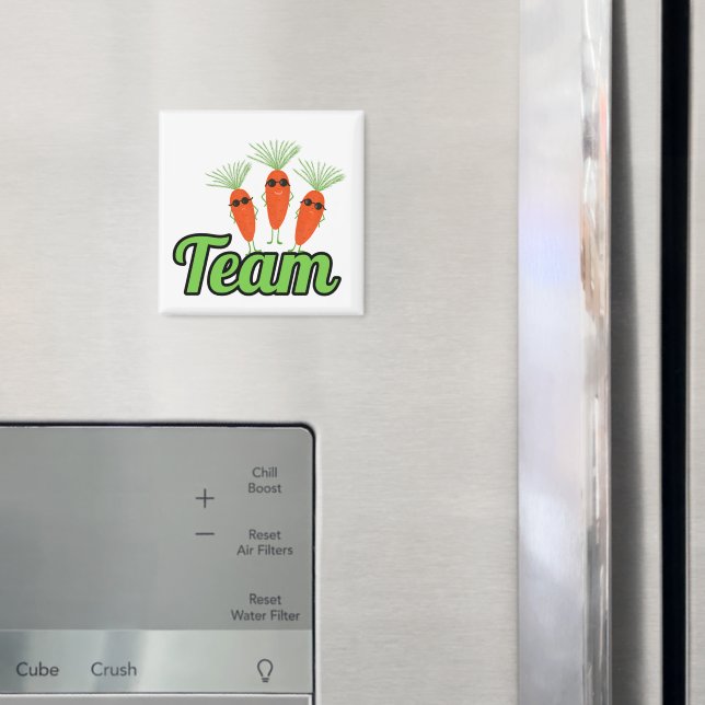Cool Carrot Squad Magnet (In Situ (Fridge))