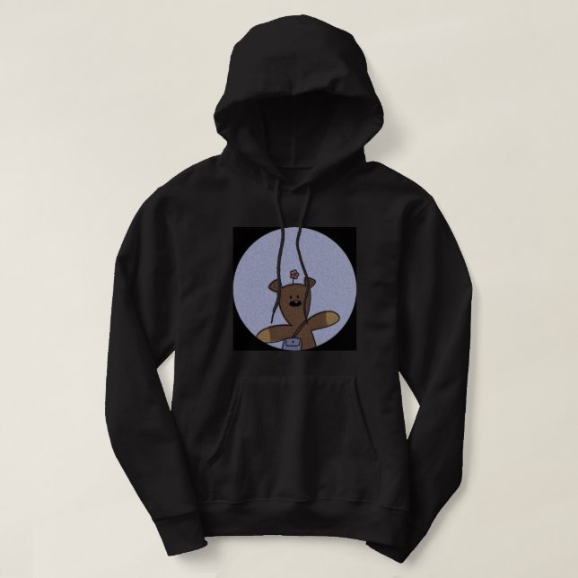 Cool Cartoon Bear Hoodie (Design Front)