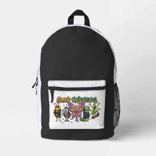 Cool Cartoon Bug Squad Graffiti - Group Objectives Printed Backpack