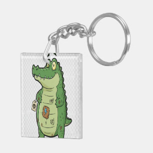 Cool Cartoon Crocodile Key Ring