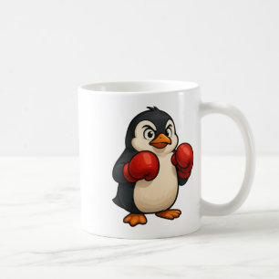 Cool Cartoon Penguin Boxer Sports Design Coffee Mug
