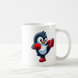 Cool Cartoon Penguin Boxing Fighter  Coffee Mug