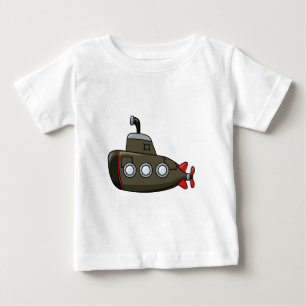 Cool Cartoon Submarine Baby T-Shirt