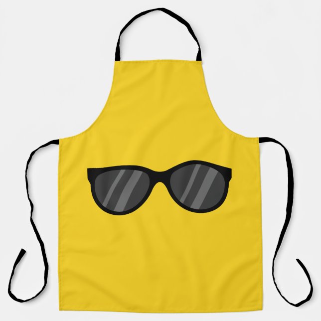 Cool Cartoon Sunglasses Apron (Front)