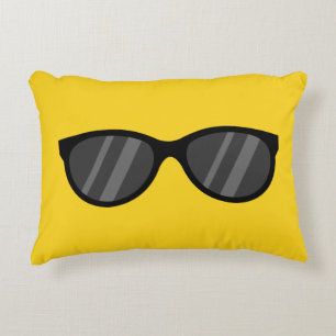 Cool Cartoon Sunglasses Decorative Cushion