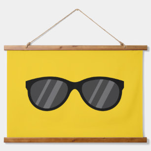 Cool Cartoon Sunglasses Hanging Tapestry