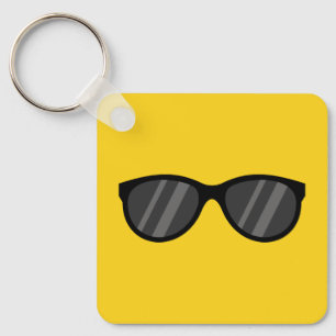 Cool Cartoon Sunglasses Key Ring