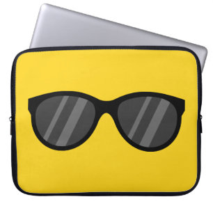 Cool Cartoon Sunglasses Laptop Sleeve
