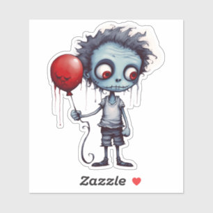 Cool Cartoon Zombie design Sticker