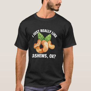 Cool Cashew For Men Women Kids Nuts Pun Sneeze Cas T-Shirt