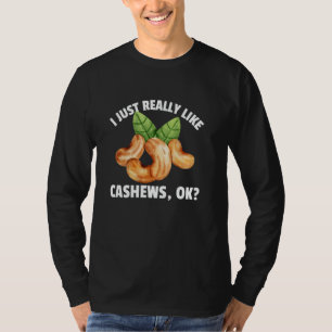 Cool Cashew For Men Women Kids Nuts Pun Sneeze Cas T-Shirt