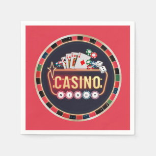 Cool Casino night gambling lovers party  Napkin