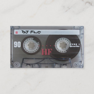 Cool Cassette Tape Business Cards for DJ's