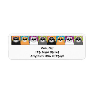 Cool Cat Address Avery Label Return Address Label