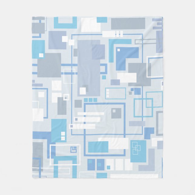 Cool Cat Blues Fleece Blanket (Front)