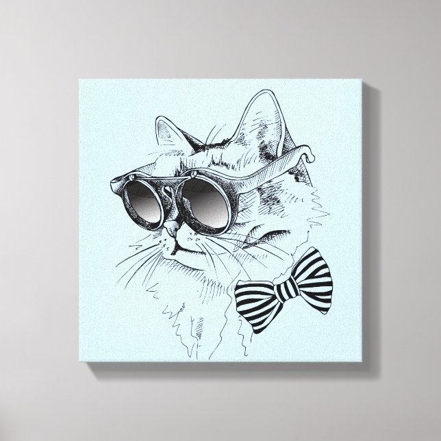 Cool Cat Canvas Print (Front)
