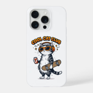 Cool Cat Club iPhone 15 Pro Case