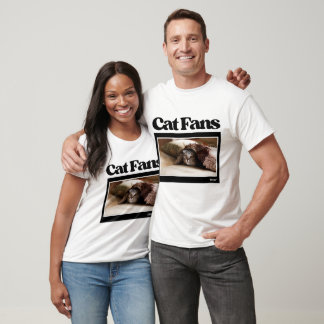 Cool Cat couple custom photo and name T-Shirt