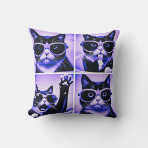 Cool cat cushion