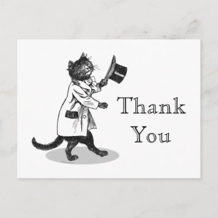 Cool Cat Custom Thank You Postcard
