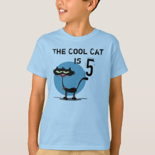 Cool Cat Customisable Birthday T-shirt