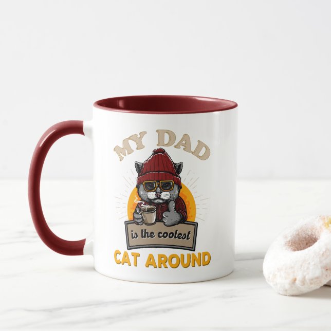 Cool cat dad mug (With Donut)