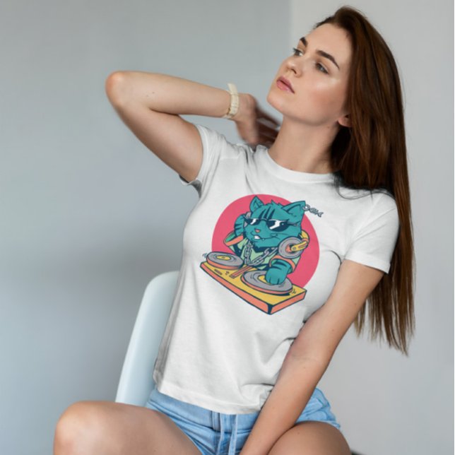Cool Cat Dj  T-Shirt (Creator Uploaded)