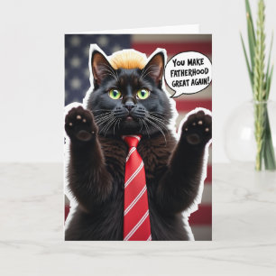 Cool Cat Fathers Day Art Card