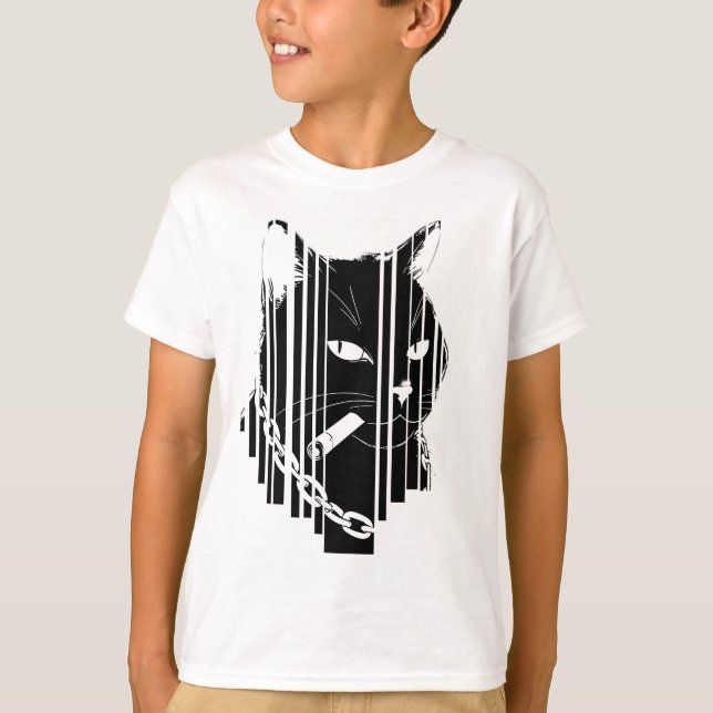 Cool cat graphic design Artwork  T-Shirt (Front)