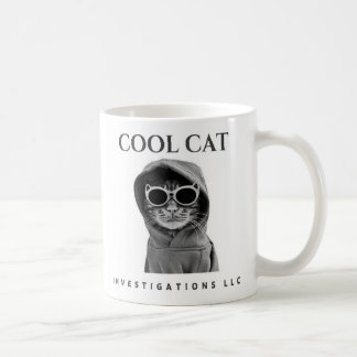 Cool Cat Investigations LLC mug (black/white)