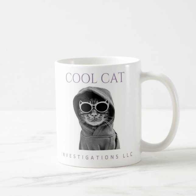 Cool Cat Investigations LLC mug (light) (Right)
