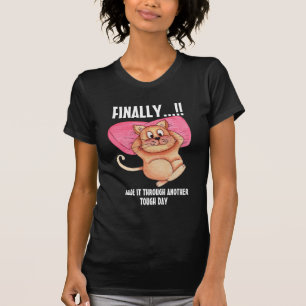 Cool Cat mama Tough Day Funny Cat Shirts