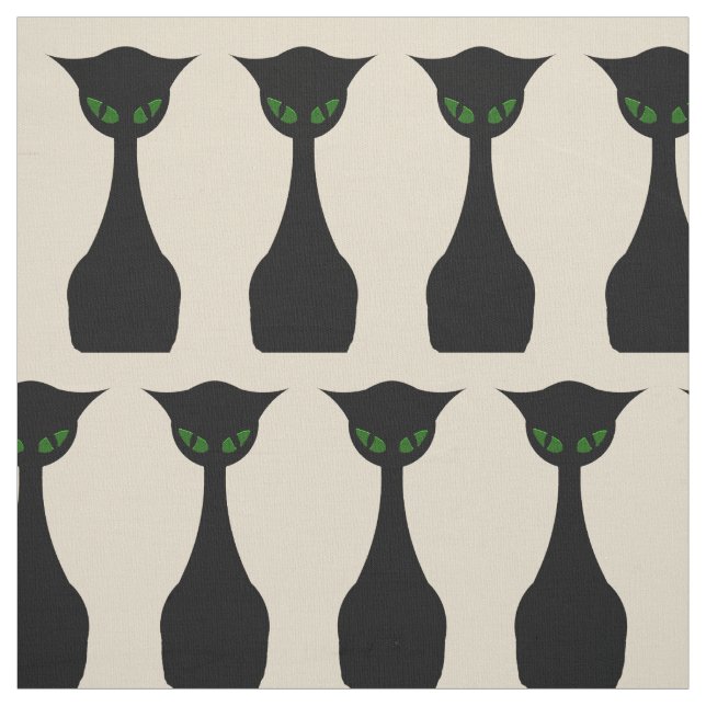 Cool Cat Mid Century Modern Retro Fabric no.2 (Swatch)