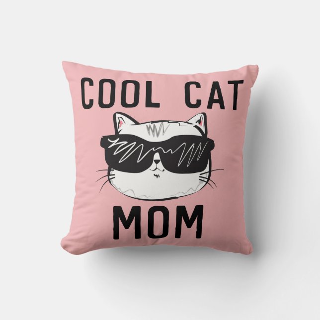 COOL CAT MOM PINK PILLOWS (Front)