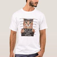 Cool Cat Mugshot Funny Cartoon Kitten Pet Lovers