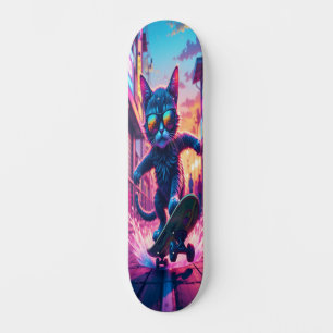 Cool Cat on Wheels Edition 2 Skateboard
