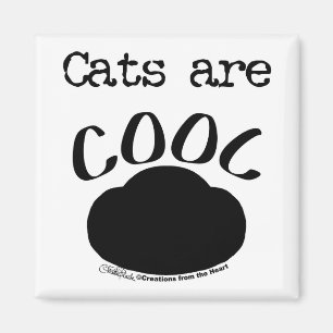 Cool Cat-Paw Print Magnet